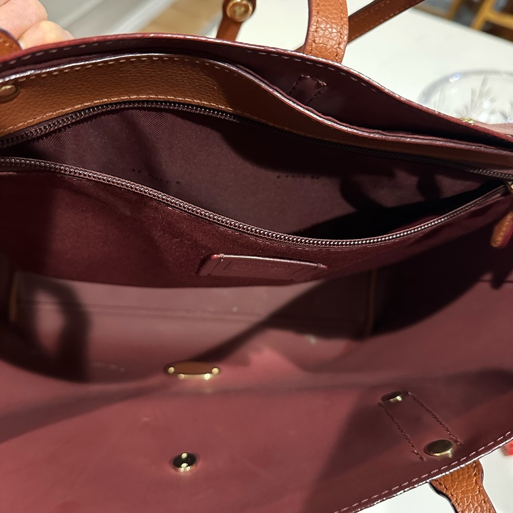 Coach Brown Leather Tote and Wallet Set - Picture 7 of 8